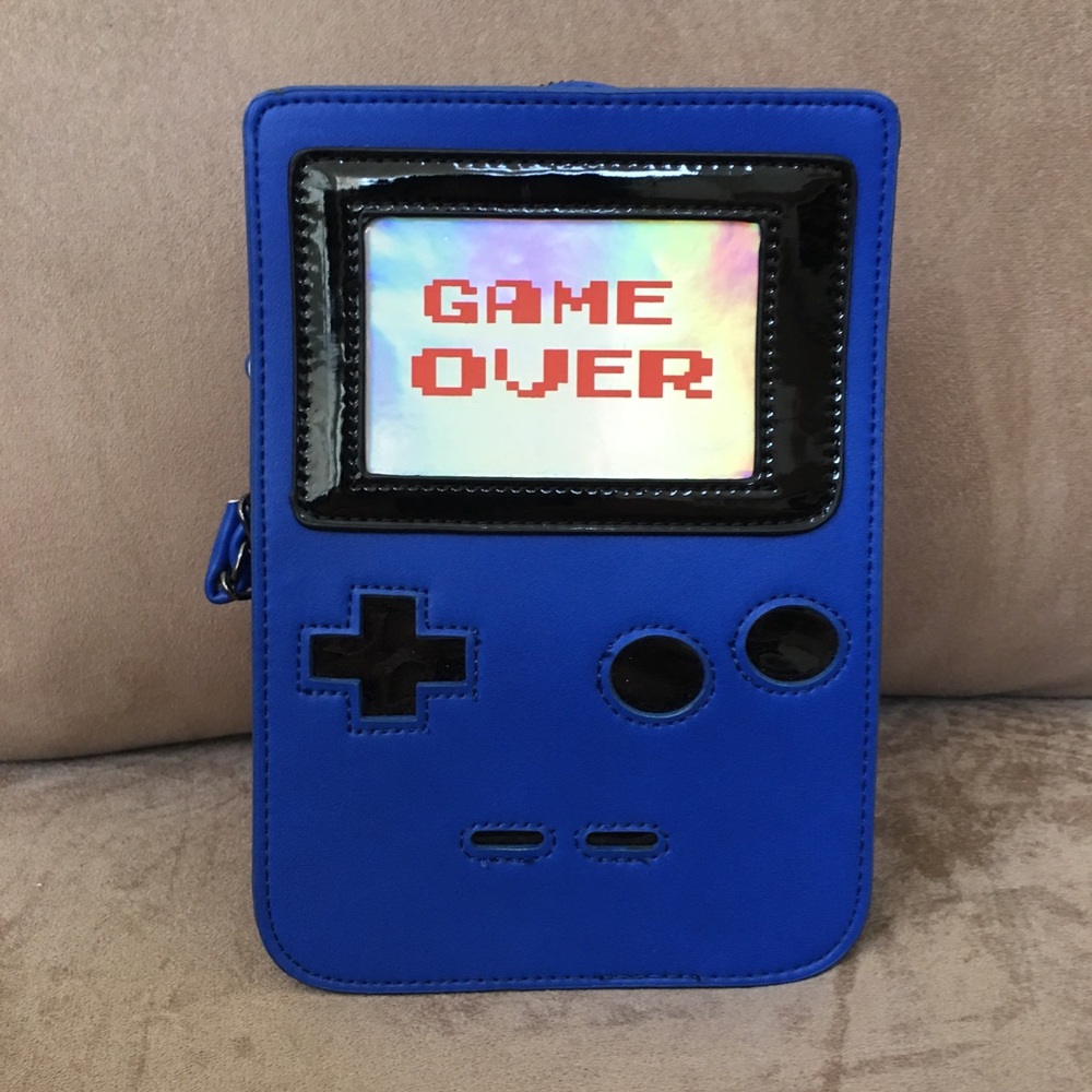 Nila Anthony Game Over purse looks like a Game Boy